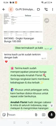 Testimonial Papan Bunga panacaran