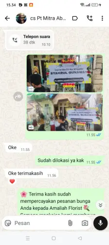Testimonial Papan Bunga panacaran