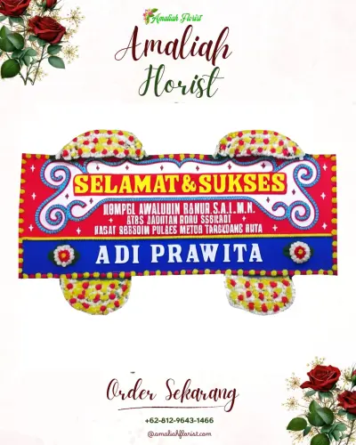 Karangan Bunga Ucapan Selamat panacaran